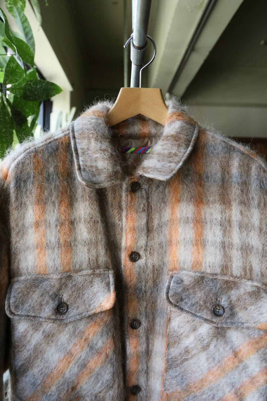 イズネス 25AW CPO SHIRT JACKET (25AW_29_1003AWSH01SW)BEIGE×ORANGE☆新作発売！