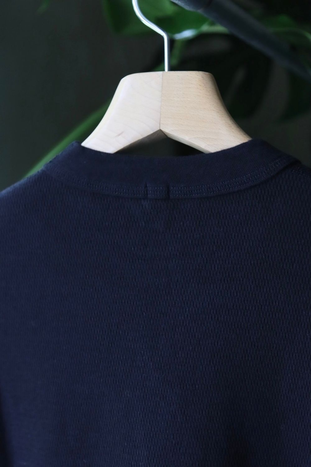 ETS.MATERIAUX / マテリオ22AW Honeycomb Long Sleeve"BLACK"