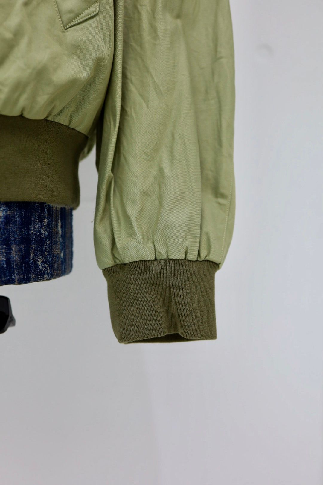 blurhms ブラームス 26SS ハリントンジャケット Cotton Gabardine Harrington Jacket(BHS26S003)GreenBeige☆新作発売！