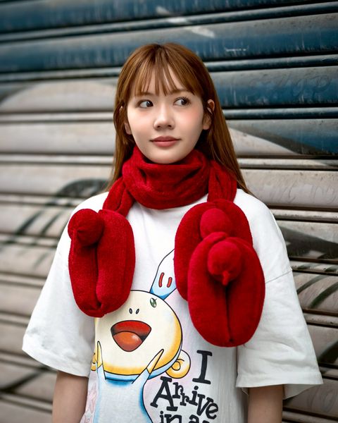 doublet ダブレット26AW BALLOON DOG KNIT SCARF (26AW59KN236)RED☆7月11日(土)発売！