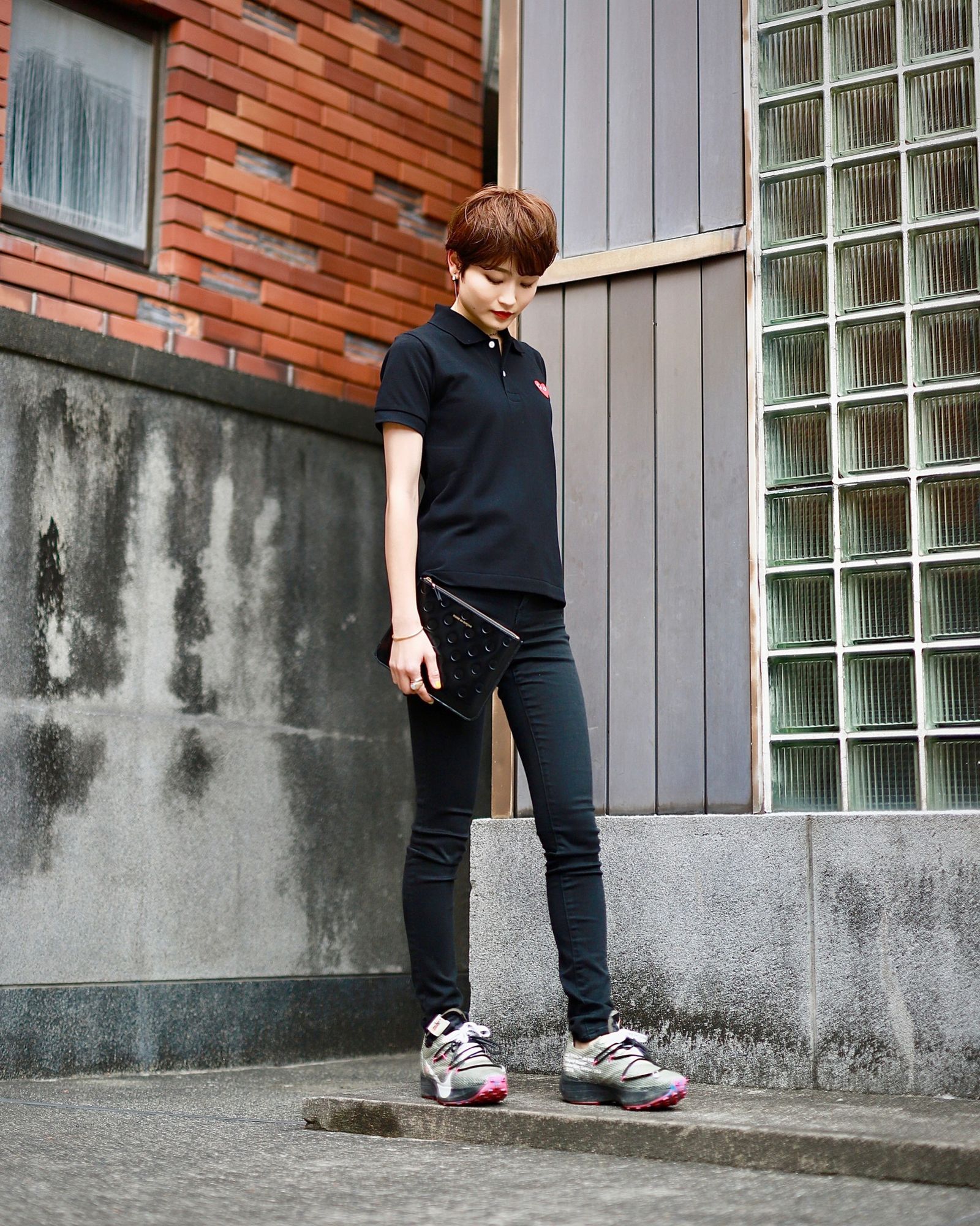 PLAY COMME des GARCONS レディースポロシャツstyle.2023.6.12