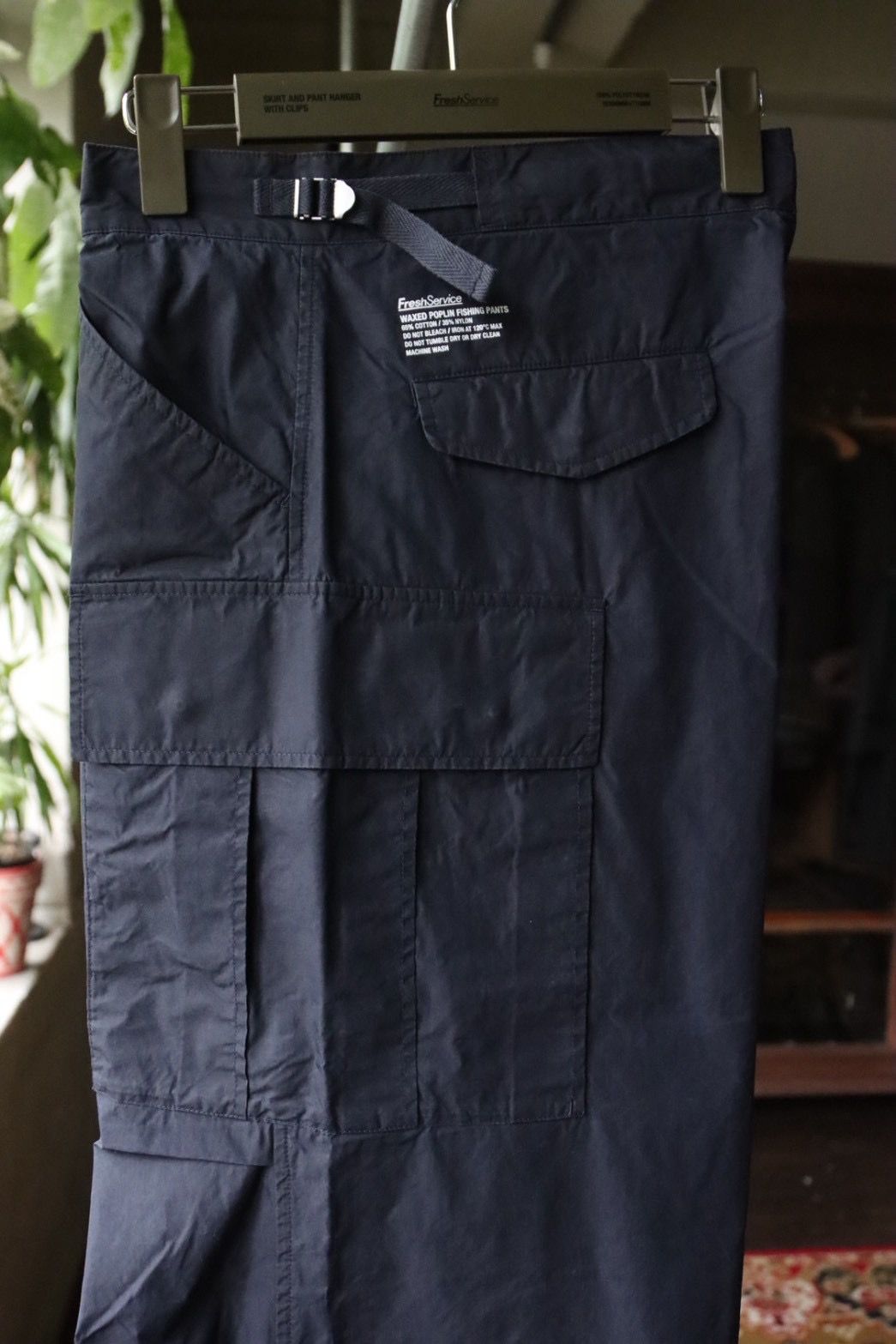 フレッシュサービス WAXED POPLIN FISHING PANTS (FSC253-40118)NAVY