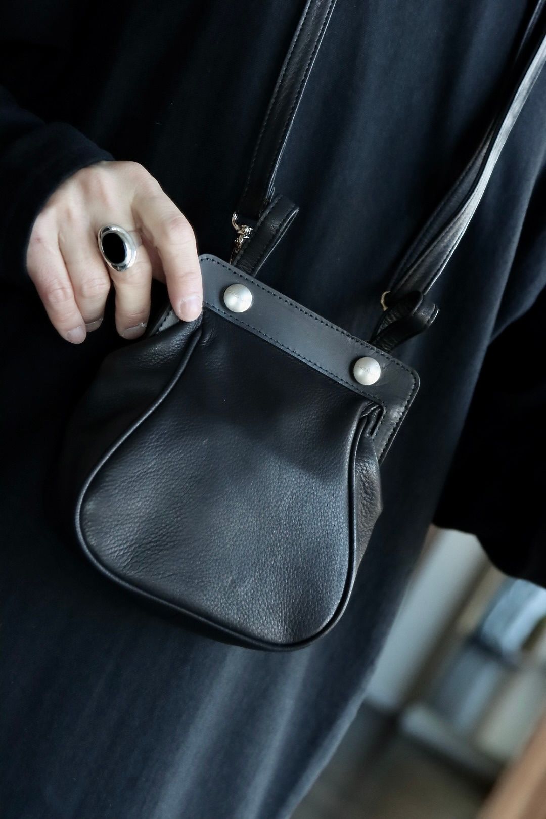 ヨウジヤマモト24SS a 2WAY MEDICINE BAG(HS-A03-760)BLACK☆1月14日(日)発売！