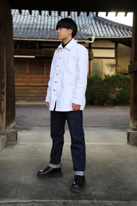 CIOTA 本藍スビンコットン13.5ozストレートデニム"NAVY" style 2020.12.25.