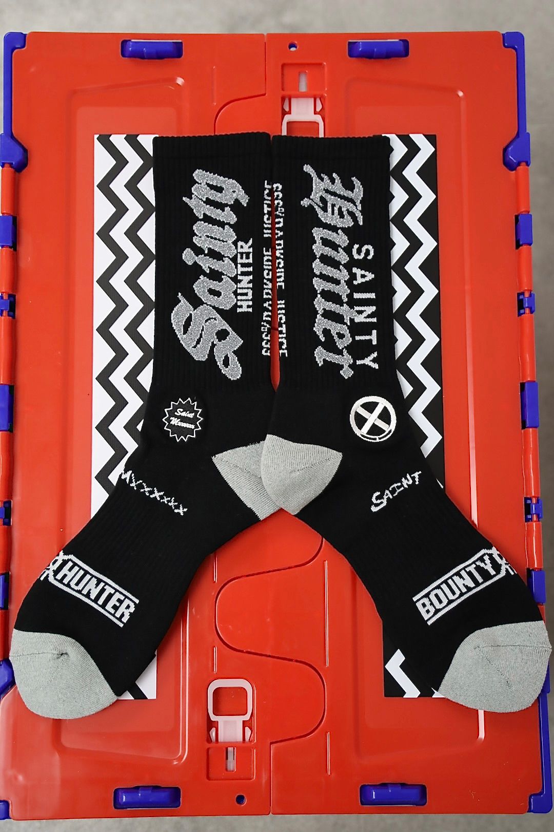 セントマイケル 26SS BH_SOCKS/SAINTY HUNTER(SM-MK8-0000-C39)BLACK☆2月21日(土)10:00発売！