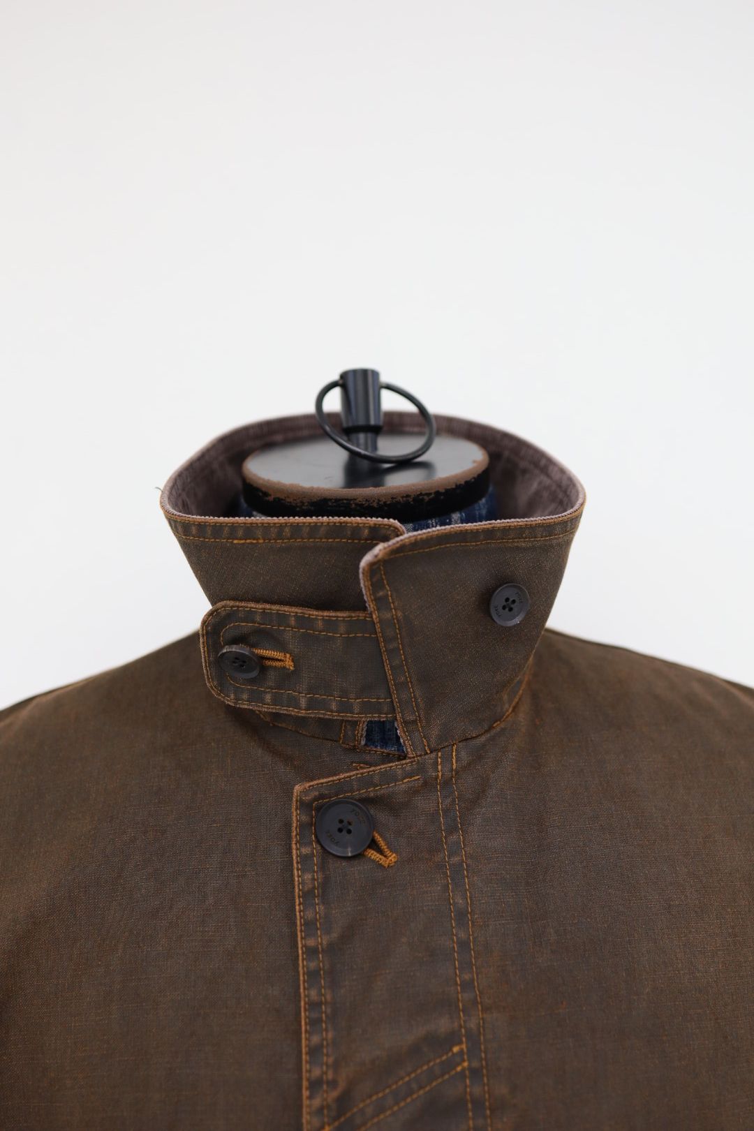 YOKE 26SS Corting Denim Work Half Coat(YK26SS01182C)BROWN