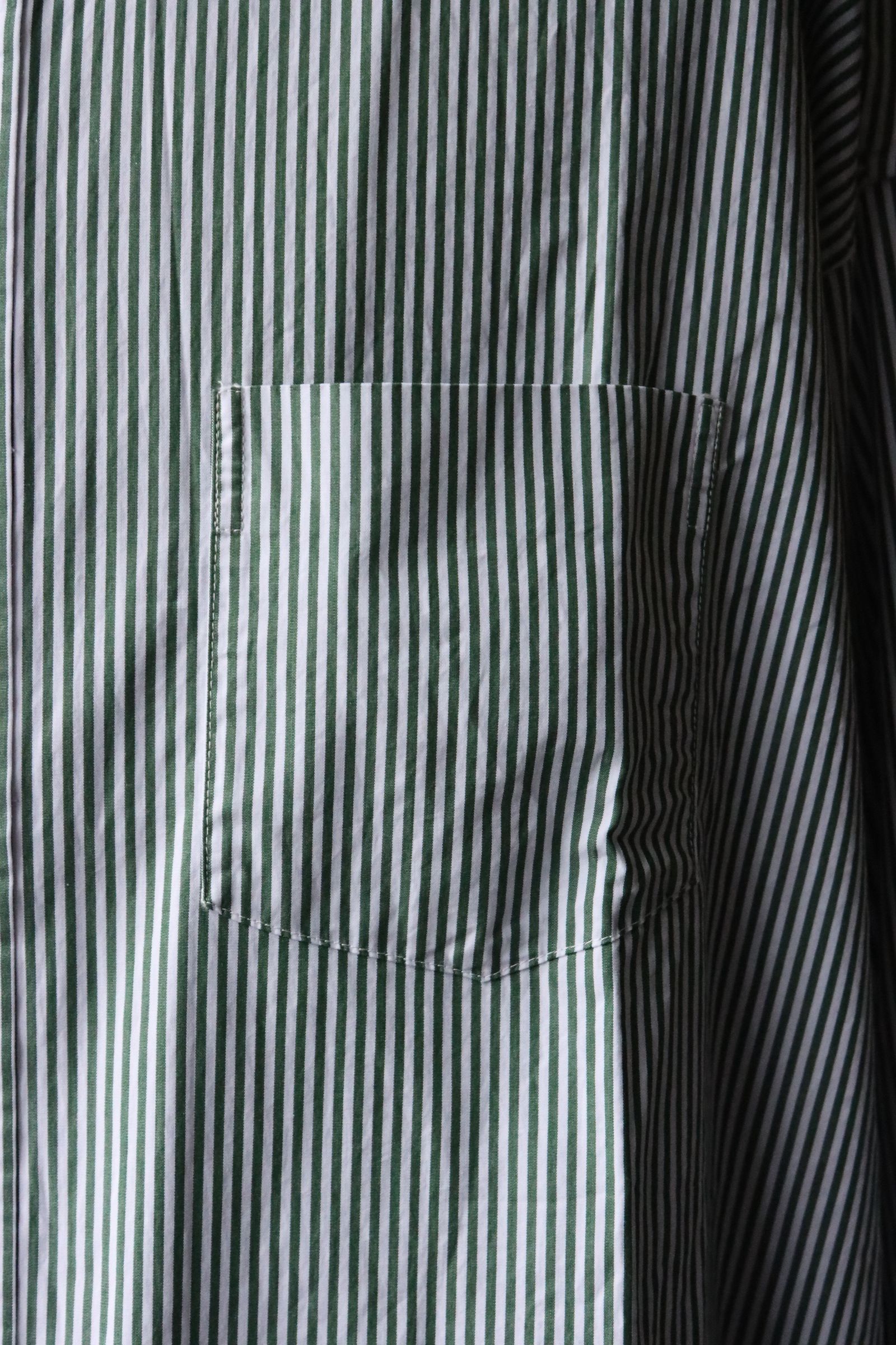 フレッシュサービス CORPORATE UNIFORM L/S SHIRT(FSC253-50105B)GREEN STRIPE☆8月9日(土)発売！