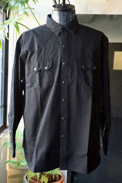 ファウンダ 25SS WESTERN SHIRT(015D251004)BLACK