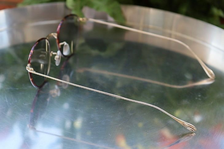 ノチノオプティカル KOUGETSU NOCHINO-N13 #5. CHAMPAGNE GOLD & AMBER× CLEAR to D.GREY (調光モデル)☆4月18日(土)再入荷！