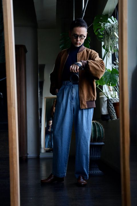 A.PRESSE Type.1 Denim Trousersスタイル
