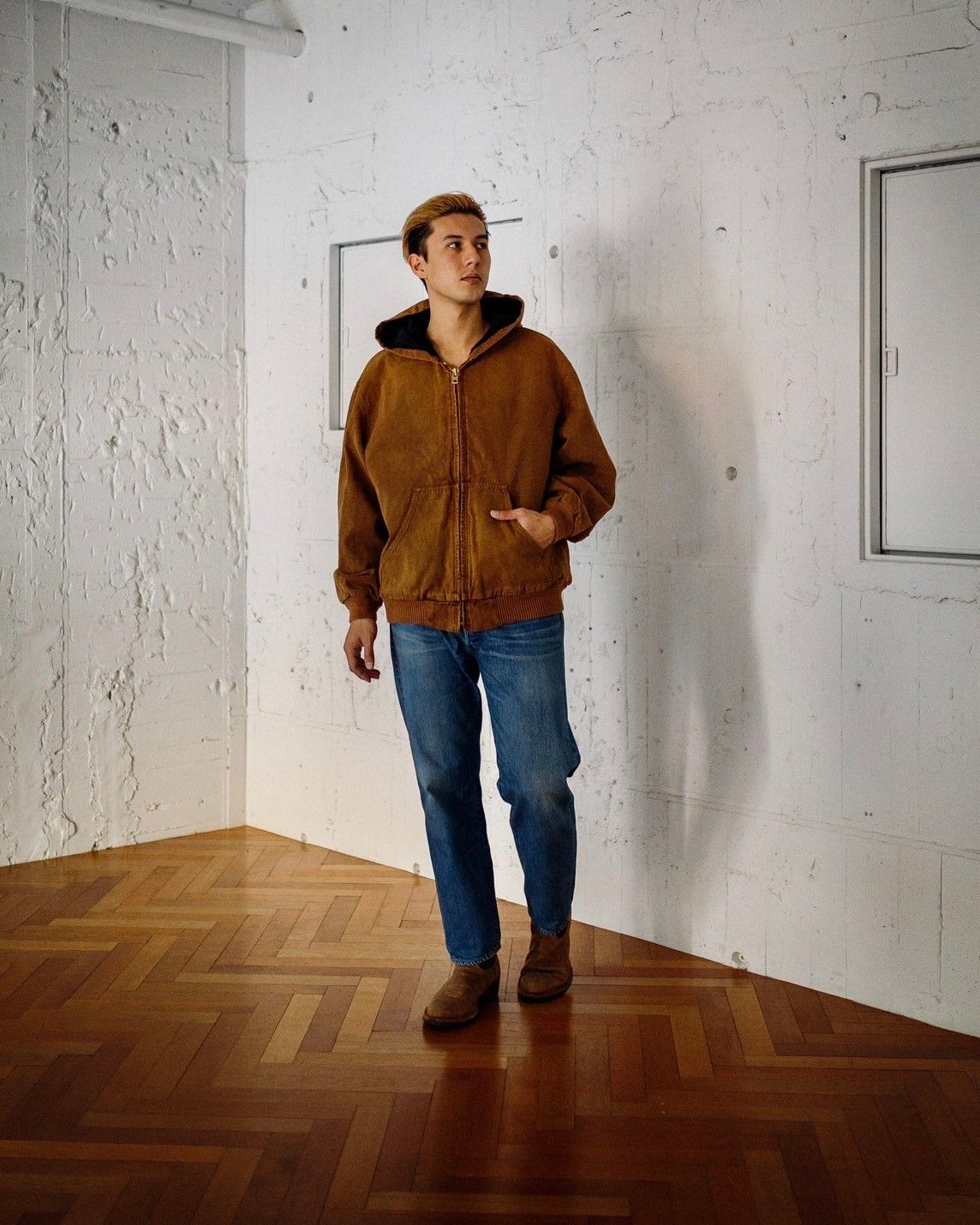 アプレッセ Silk Linen Hooded Parka(25SAP-01-14H)BROWN☆1月11日(土)発売！