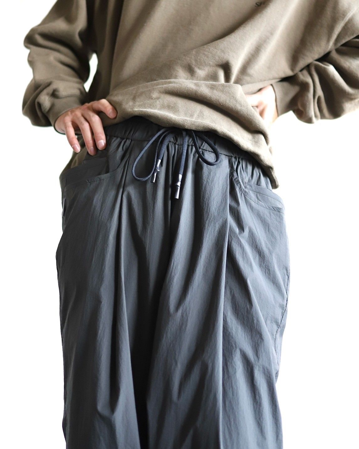 S.F.C 24SS WIDE TAPEREDE  EASY PANTS  (SFCSS24P03)Khaki