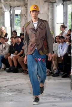 ジュンヤワタナベマン23SS LEVI'S×KEITH HERINGコラボデニム(WK-P201-051) INDIGO