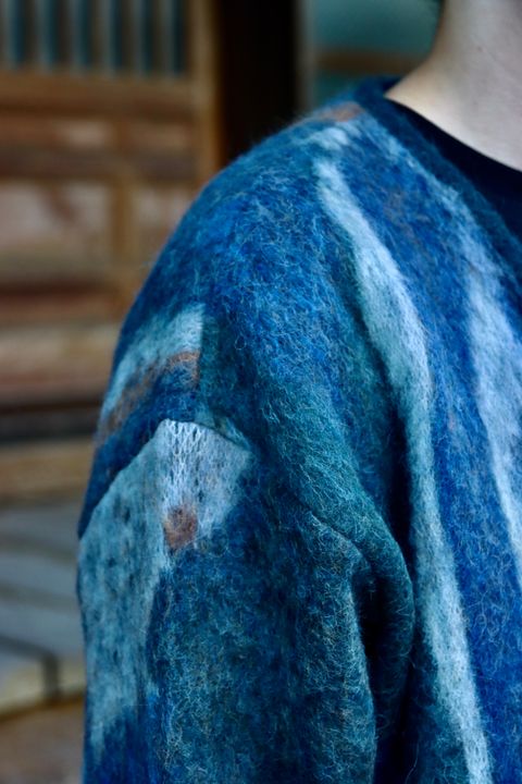 YOKE ROTHKO JACQUARD CARDIGAN(YK21AW0284S)GREEN style