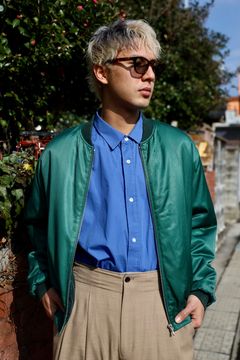 アプレッセ 2026 STYLE1 Vintage Silk Viscose Tour Jacket(26SAP-01-28)GREEN☆12月13日(土)発売！