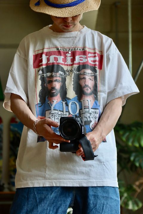 ©SAINT M×××××× × DENIM TEARS HOLY STATE TEE style.