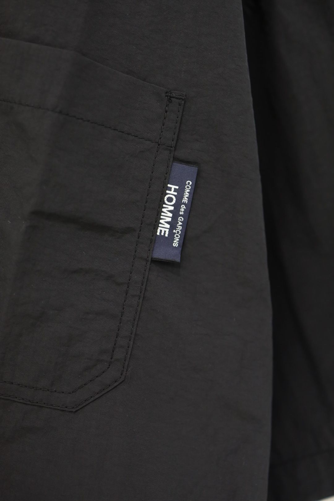 コムデギャルソンオム26SS ナイロンタッサー半袖シャツ(HQ-B021-051)BLACK☆5月1日(金)発売！