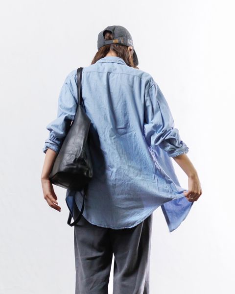 J.B.ATTIRE Riviera chambray shirt style.2024.11.14
