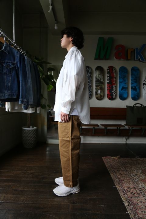 eYe JUNYA WATANABE MAN CarharttカーハートWネームパンツ(WG-P905-100) style. 2021.04.17.