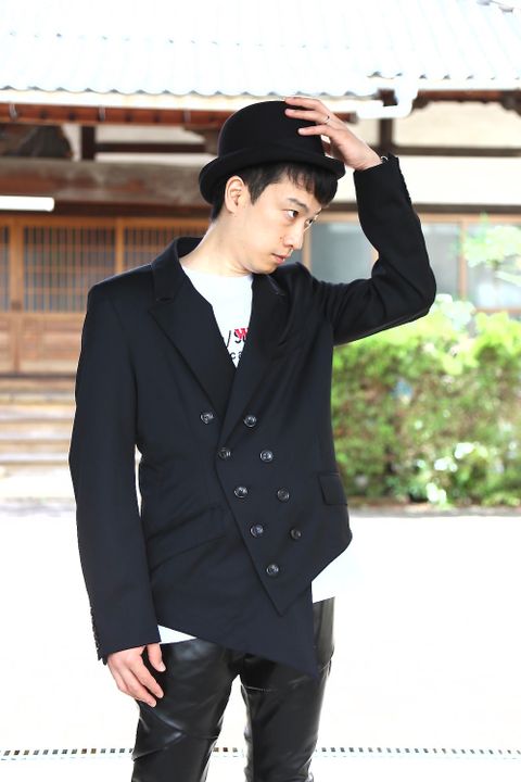 sulvam Grafting pants"BLK"style.2020.7.14.