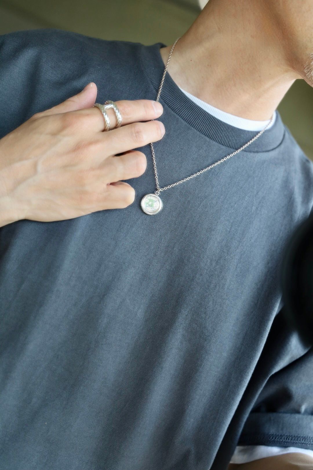 グラフペーパー Heavy Weight S/S Oversized Tee(GRAY)