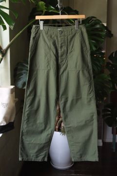 CIOTA スビンコットン ムラ糸バックサテン ベイカーパンツ(PTLM-109M-SB)KHAKI