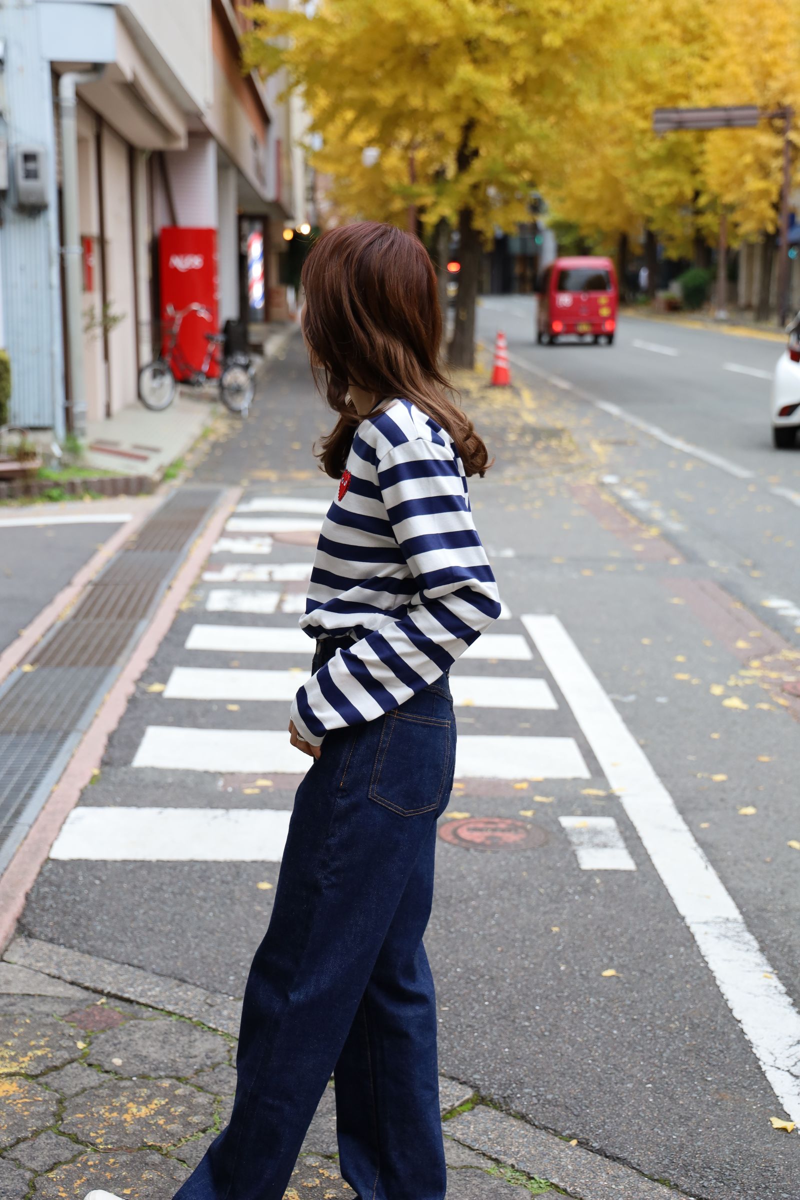 PLAY COMME des GARCONS 新作RHINESTONEボーダーTシャツ style.2024.12.6