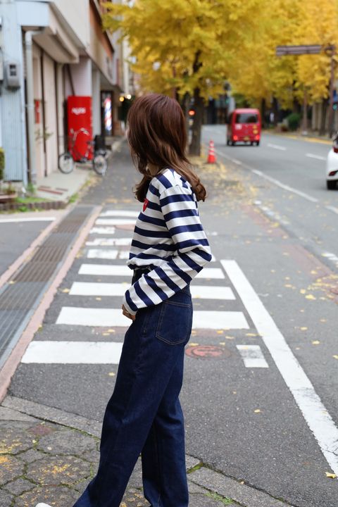 PLAY COMME des GARCONS 新作RHINESTONEボーダーTシャツ style.2024.12.6