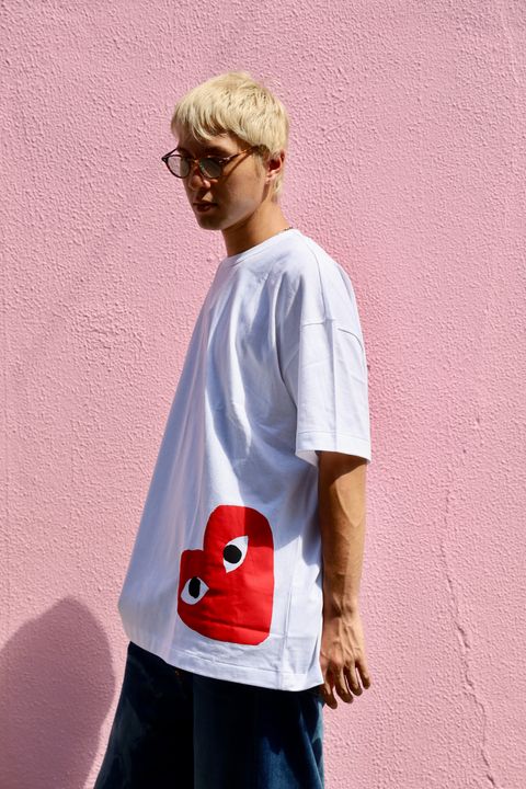 PLAY COMME des GARCONS オーバーサイズロゴTシャツ  新作発売！
