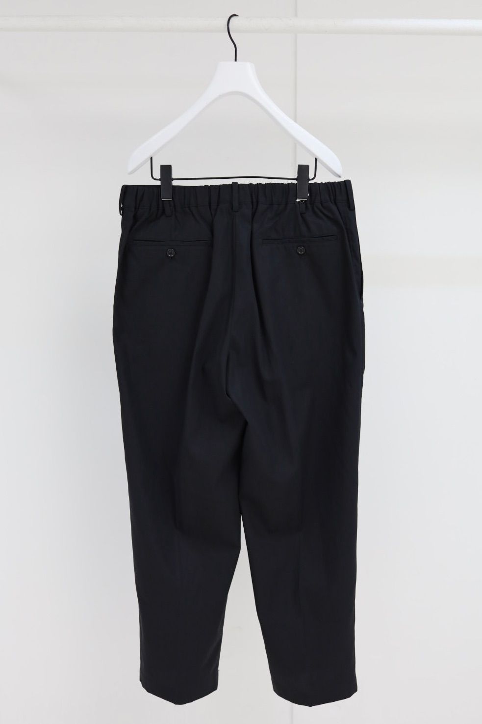 グラフペーパー 26SS Wooly Cotton Twill Wide Tapered Slacks(GM261-40047B)BLACK☆1月31日(土)発売！