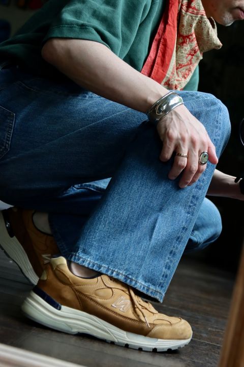 A.PRESSE No.2 Washed Denim Pantsスタイル36
