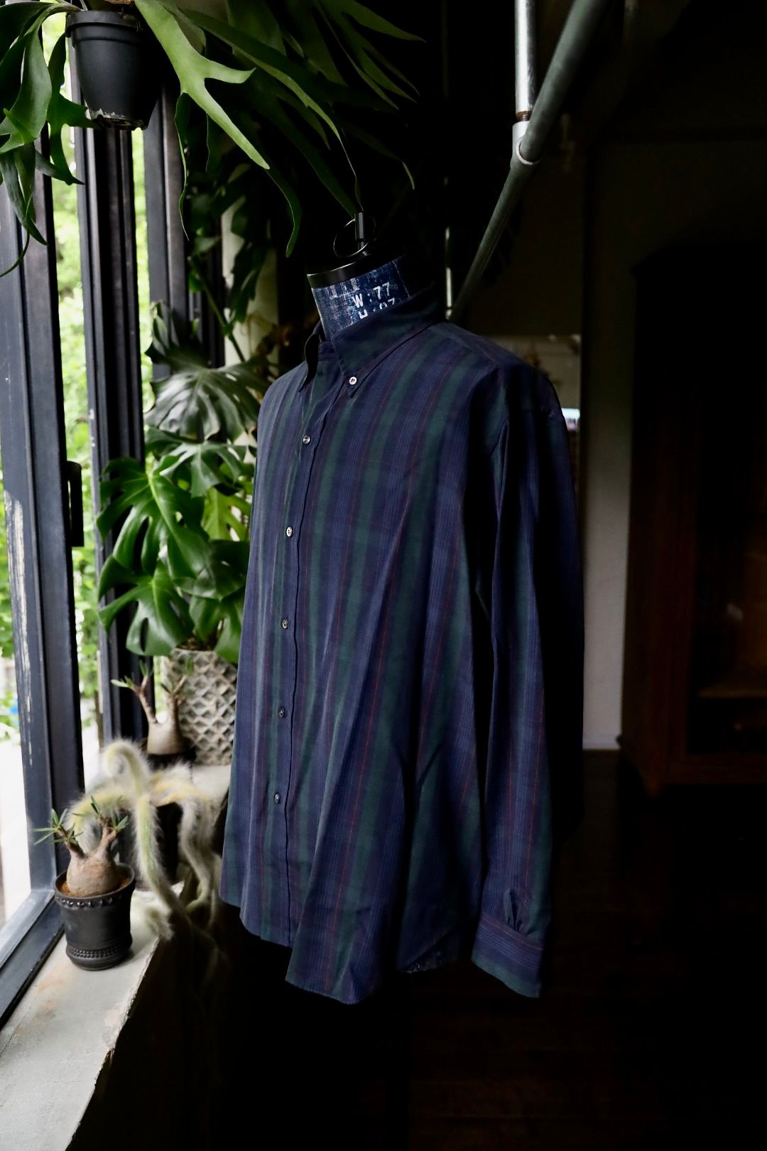 A.PRESSE - Silk Rayon B.D Shirt(24AAP-02-04H) BLACK WATCH | mark