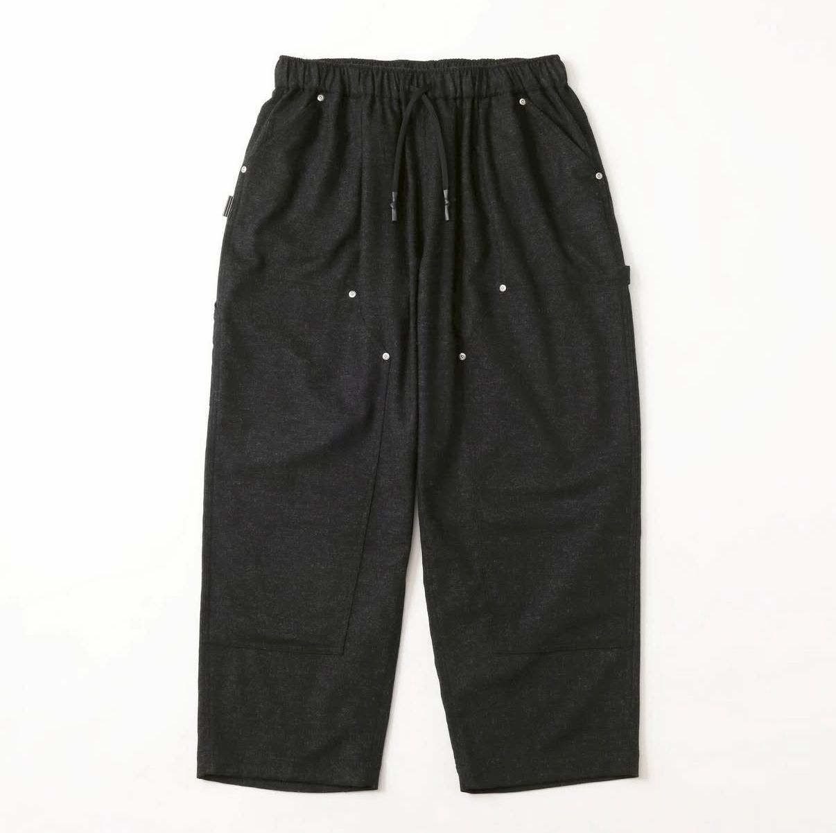 S.F.C 25FW エスエフシー CASHMERE WOOL DOUBLE KNEE PANTS(SFCFW25P08)Black M★11月22日(土)発売！