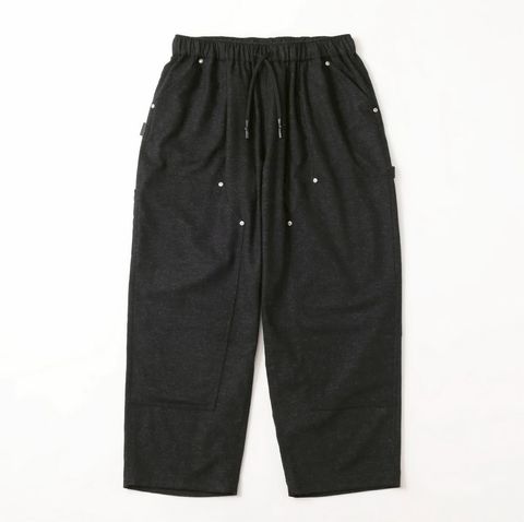 S.F.C 25FW エスエフシー CASHMERE WOOL DOUBLE KNEE PANTS(SFCFW25P08)Black M★11月22日(土)発売！