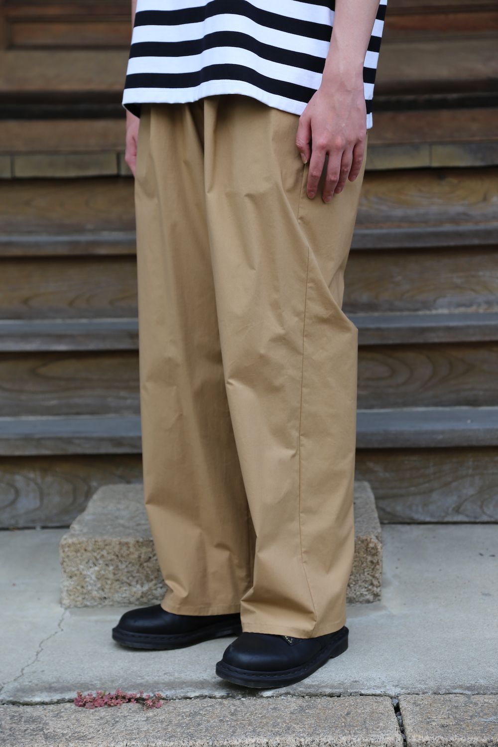 Graphpaper Border S/S Tee(GM203-70144B) style.2021.6.20.