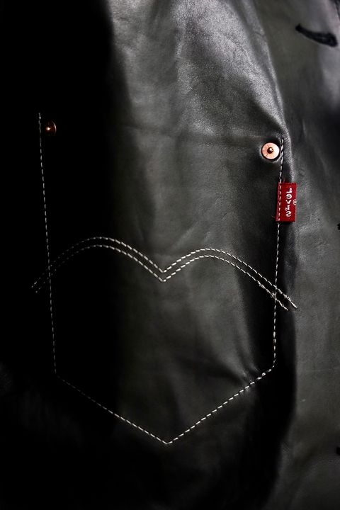 eYe JUNYA WATANABE MAN Levi’s Wネームレザージャケットスタイル2024.9.20.