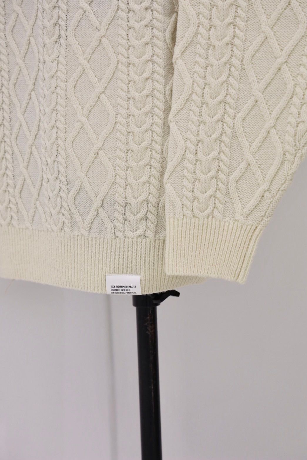 フレッシュサービス SHETLAND WOOL x SOLOTEX® TECH FISHERMAN SWEATER (FSC253-80165)IVORY★10月18日(土)発売！