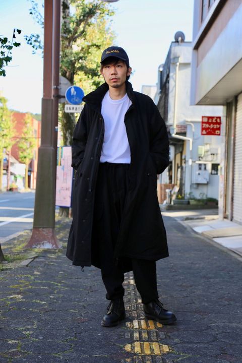 yohji yamamoto I-左胸片玉P付モッズコートStyle.2020.10.20.