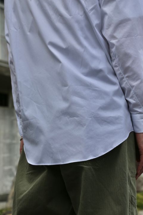 A.PRESSE Regular Collar Shirt"WHITE"style.2021.7.24.
