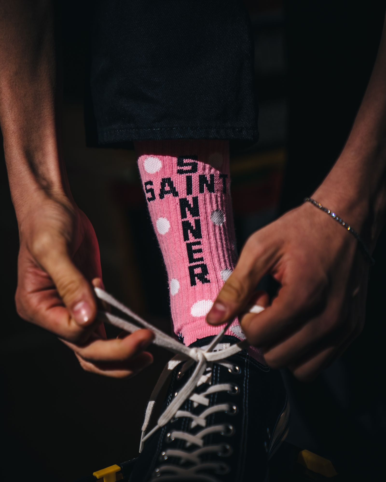 セントマイケル 26SS DOT SOCKS(SM-MK8-0000-105)PINK+WHITE★1月10日(土)発売！