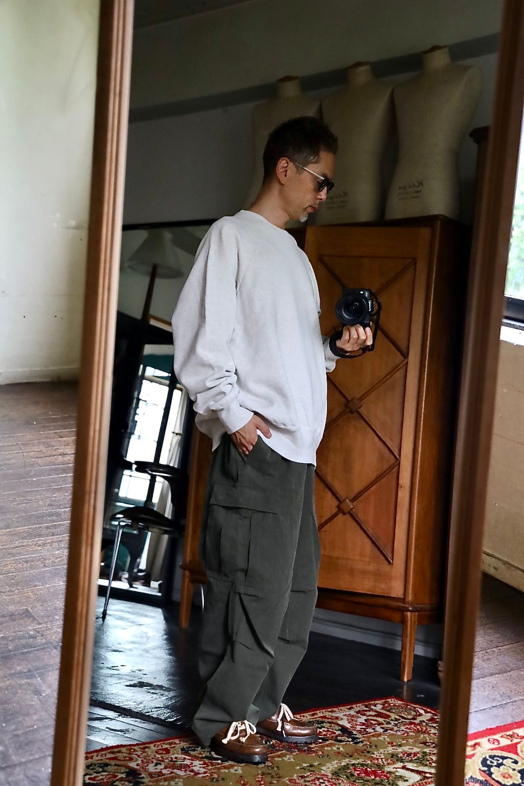 A.PRESSE 2026 STYLE2 Vintage Sweatshirtスタイル