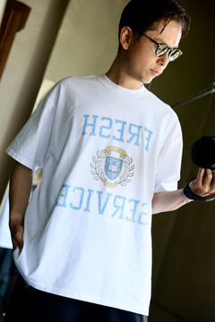フレッシュサービス CORPORATE PRINTED S/S TEE "COLLEGE"(FSC253-70013)WHITE★8月16日(土)発売！