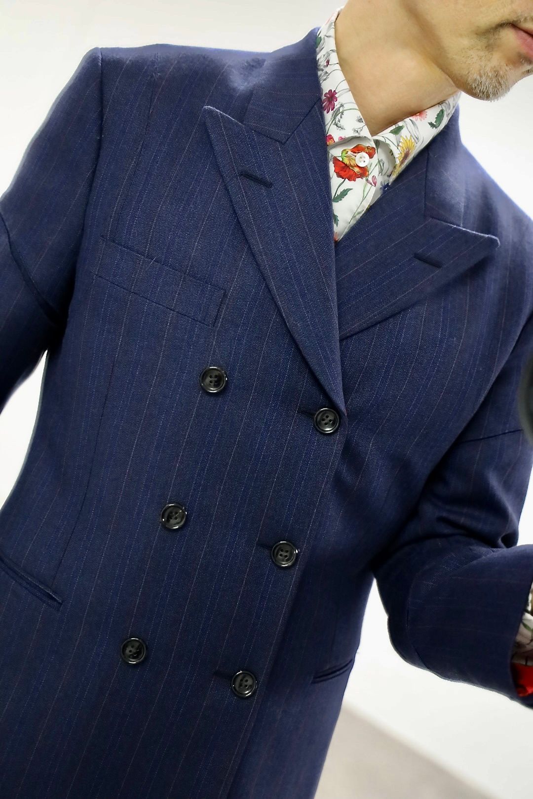 JUNYA WATANABE MAN 26SS ウールストライプジャケットセットアップスタイル