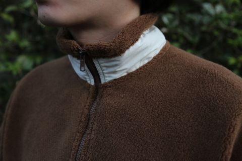 Graphpaper Wool Boa Zip-Up Blouson style.2020.10.2