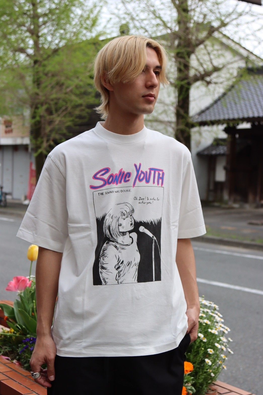 blurhms - ブラームスルーツストック24SS blurhms Echo Print Tee