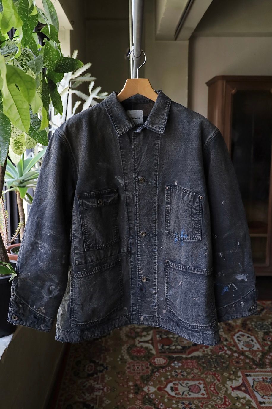 BOW WOW 25FWバウワウ  カバーオールDUCK COVERALL BLANKET LINER AGED(BW252-DCBL) AGED BLACK