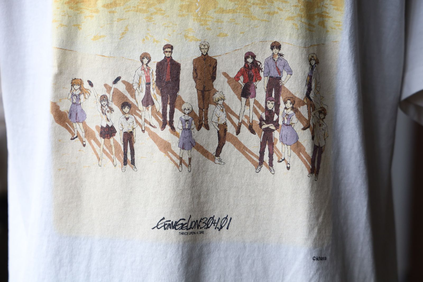 セントマイケル25SS シン・エヴァンゲリオン劇場版TシャツEV_SS TEE/ORANGE (SM-HR8-0000-C13)WHITE