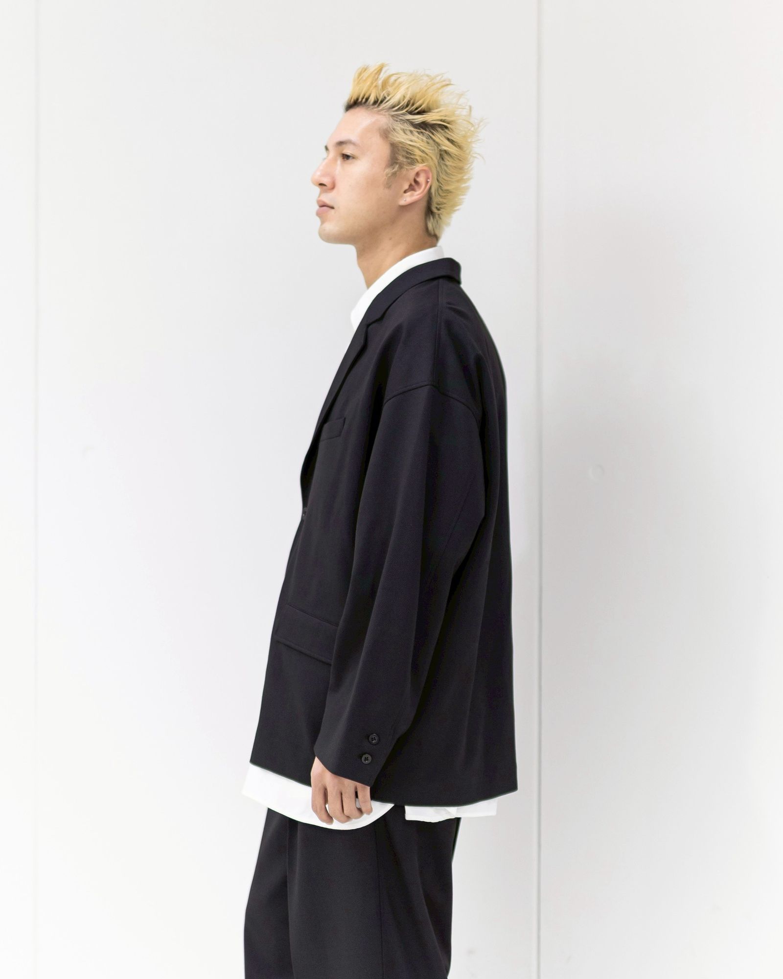 グラフペーパー 25AW SIDOGRAS Melange Ponte Jacket(GM254-20049)BLACK☆11月29日(土)発売！