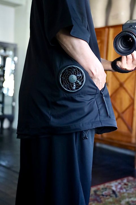 FreshService フレッシュサービス 26SS 空調服®︎ × FreshService "AIR COOLING VEST_Ver.2.0"BLACKスタイル