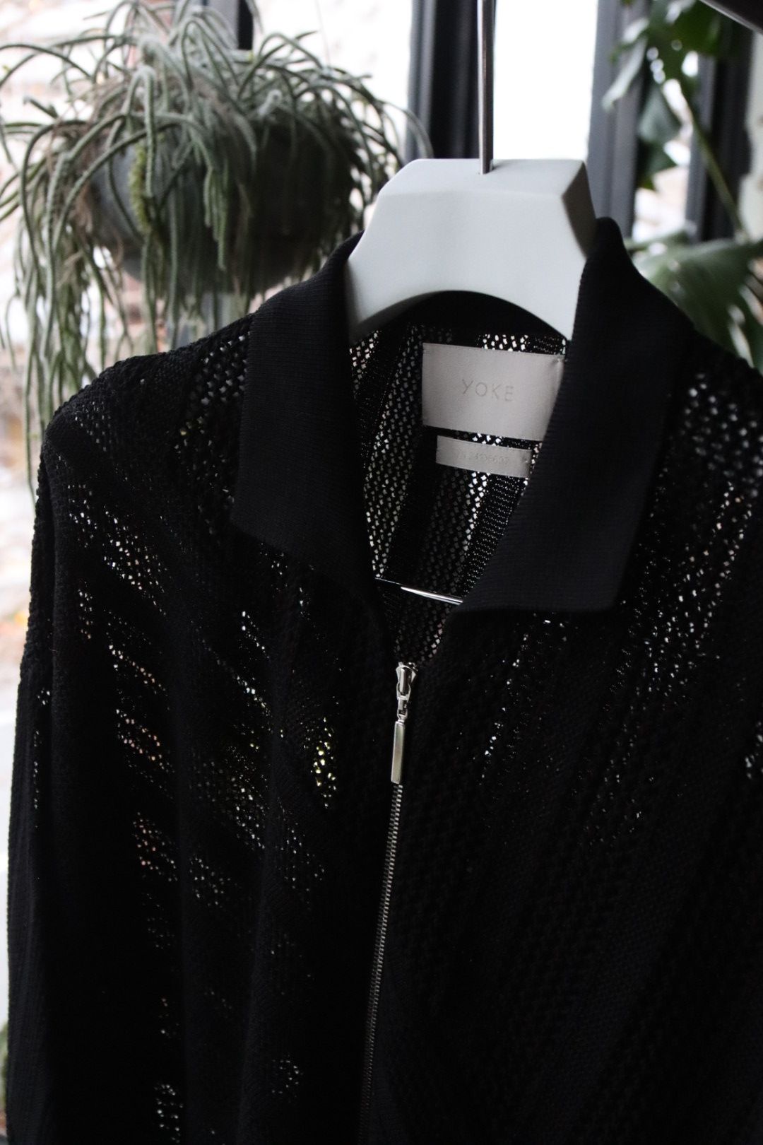 YOKE - ヨーク24SS COTTON MESH STRIPE ZIP-UP CARDIGAN YOKE - ヨーク24SS COTTON MESH STRIPE ZIP-UP CARDIGAN